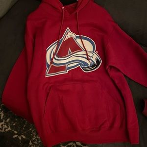 Colorado Avalanche L Hoodie - Wall Street Journal on back - like new